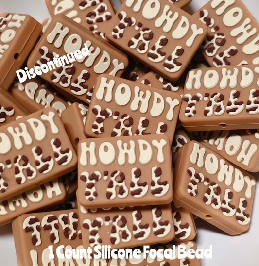 Clearance Country Howdy Yall Focal Beads 1 Count DIY Bead Supplies