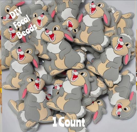 DIY Focal Bead 1 Count Craft Supplies Character Thumper Rabbit