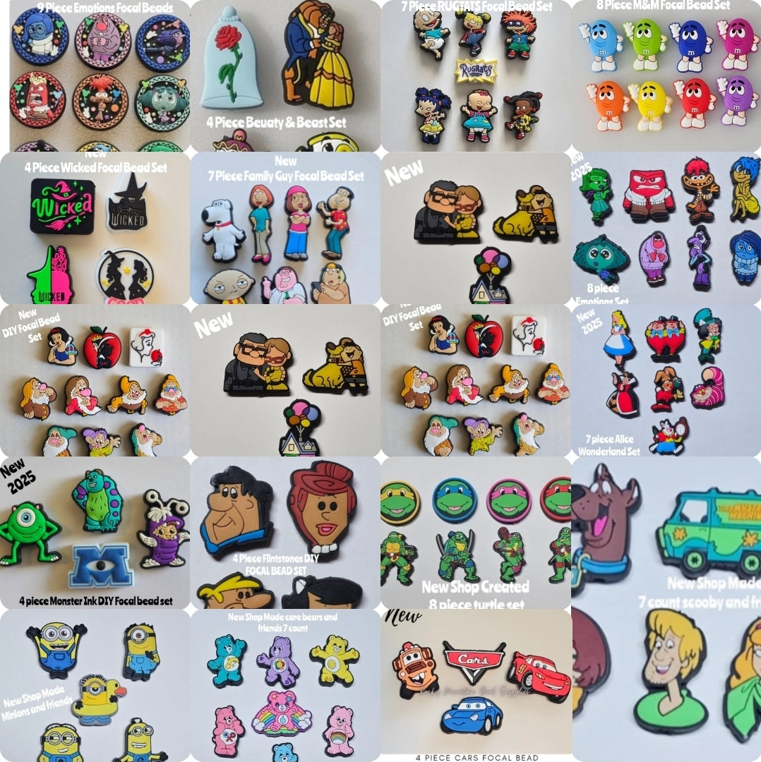 DIY Focal Bead Sets Craft Supplies Character Cartoon Bead Sets