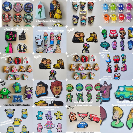 DIY Focal Bead Sets Craft Supplies Character Cartoon Bead Sets