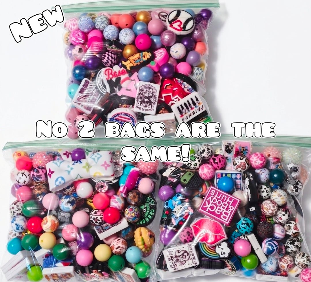 New Bulk Mystery Silicone & Acrylic Bead BAGS Special BUY While Supplies Last. New UPDATED JUNE 5TH 2026