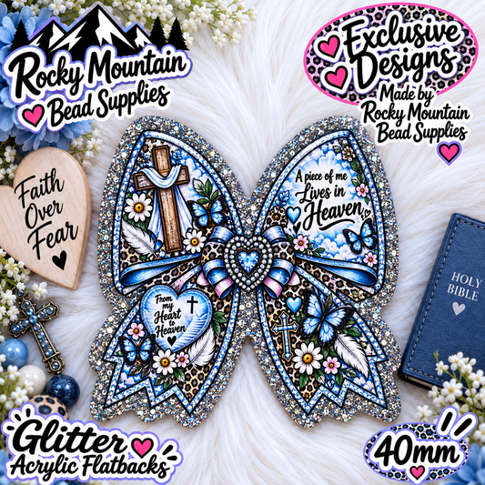 Shop Exclusive 1 Count Custom Exclusive Glitter Acrylic Flatback 40mm