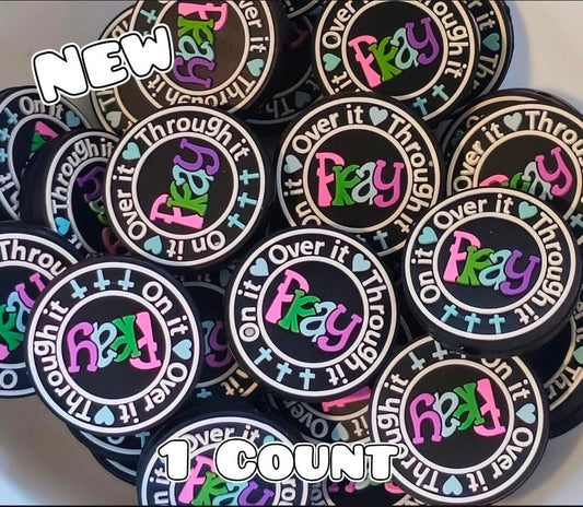New 1 Count Focal Bead Pray On It Through It
