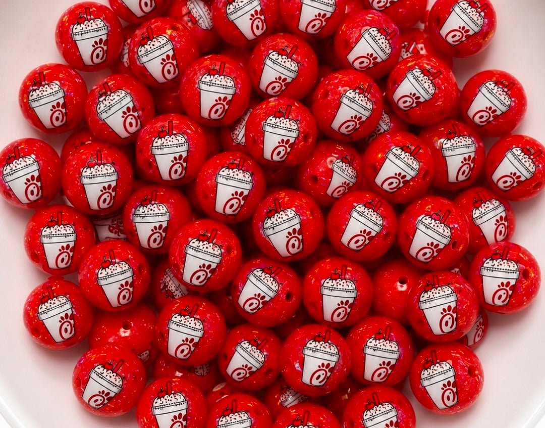 1 Count New Release Silicone Focal Bead Bow GLOSSY FINISH Exclusive 3 options Chik fila