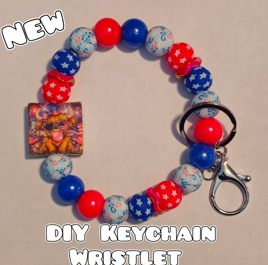 New 1 Count DIY Deluxe Beadable Wristlet Kit