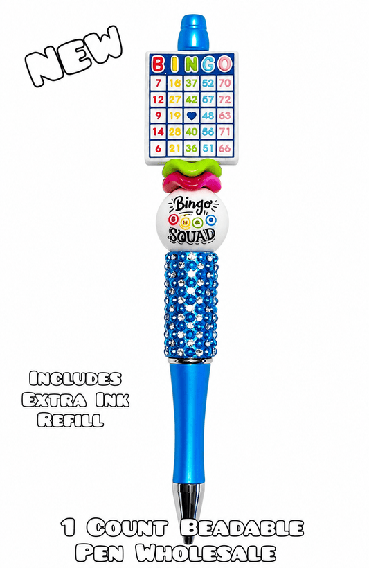 Wholesale Beadable Pens 1 Count Bingo Style Completed Pen