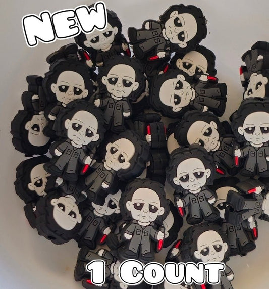 New 1 Count Michael Myers Horror Focal Bead