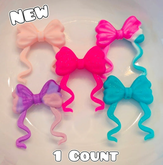 New 1 Count Focal Bead 3D Dangling Bows