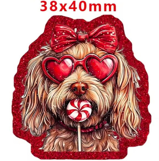 Glitter Acrylic Flatback- Acrylic Planer Resin Charm Animals