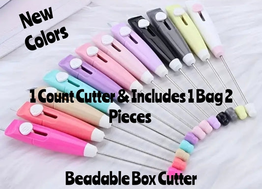 New Beadable Box Cutters With Bag 2 Pieces