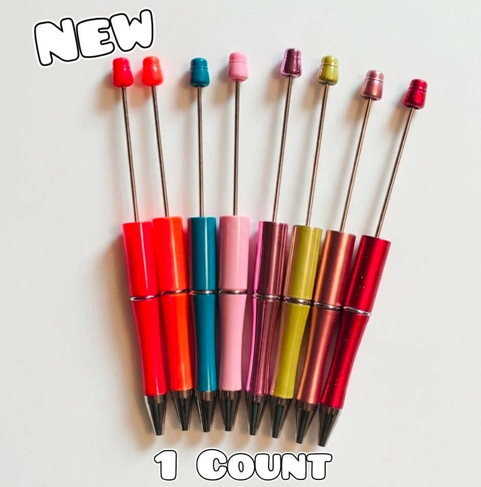 1 Count Beadable Plastic Pen Blanks