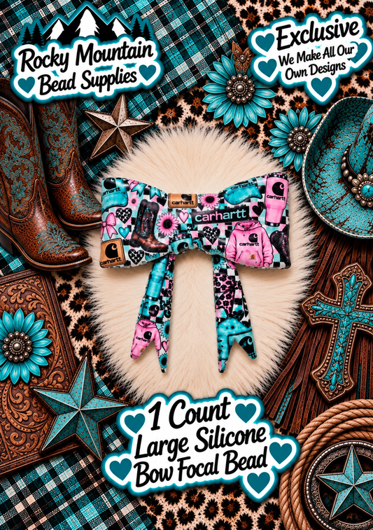 New Shop Exclusive 1 Count Large Silicone Bow Carharrt