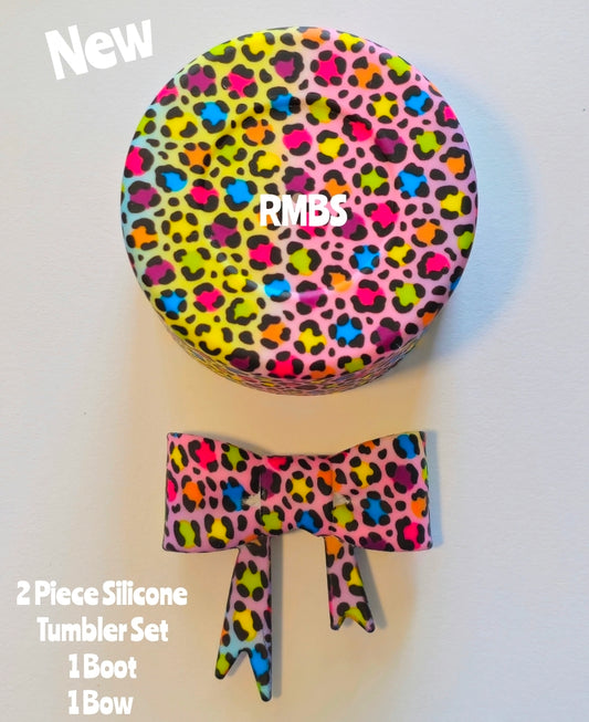 New 2 piece Silicone Tumbler Set.