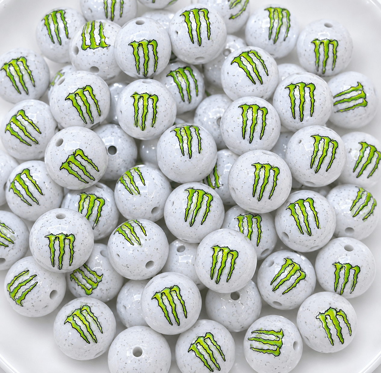1 Count New Release Silicone Focal Bead Bow GLOSSY FINISH Exclusive 3 options Monster