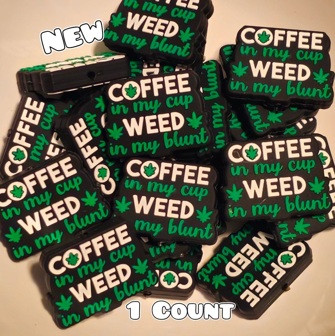 1 Count Focal Bead Coffee Weed