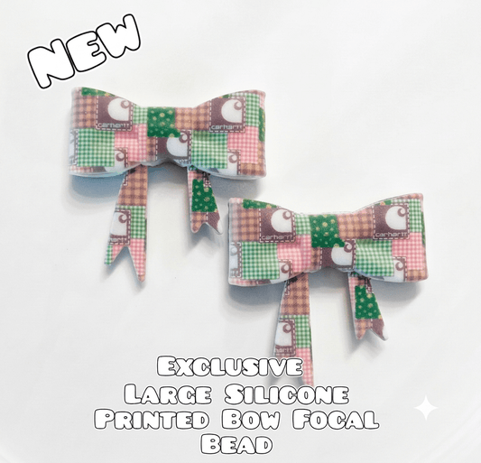 1 Count New Release Silicone Focal Bead Bow Exclusive