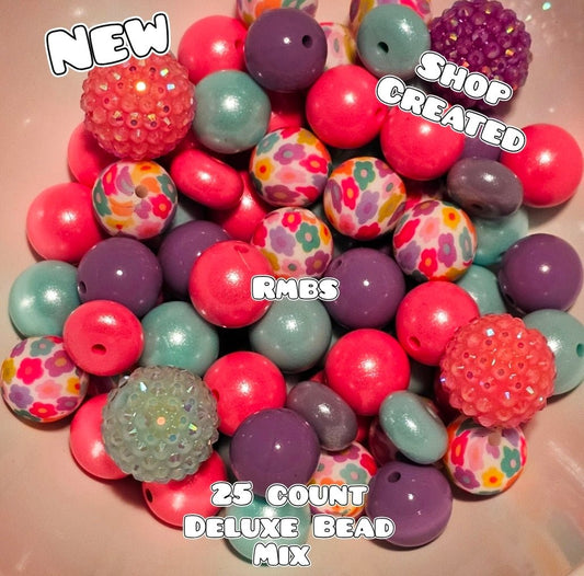 New Deluxe SILICONE Bead Mix 25 count. Shop Made