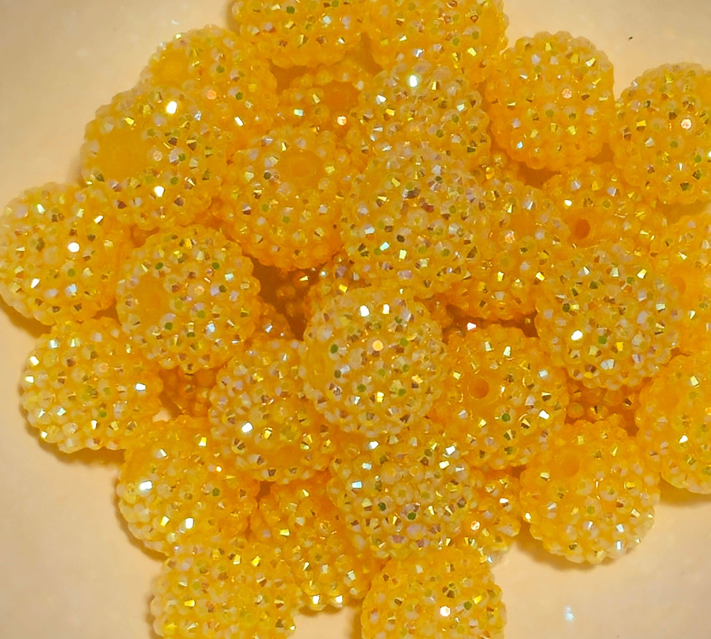 1 Count 20MM Acrylic Rhinestone Fancy Beads