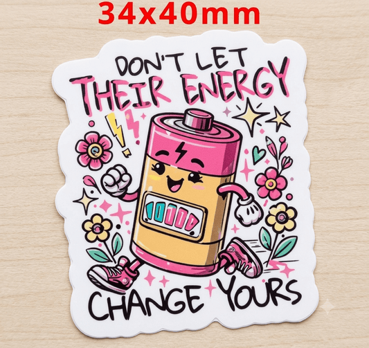 Glitter Acrylic Flatback- Acrylic Planer Resin Charm- Words Inspirational Energy