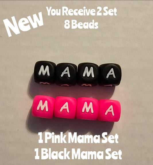 New 2 piece mama silicone bead set 14mm