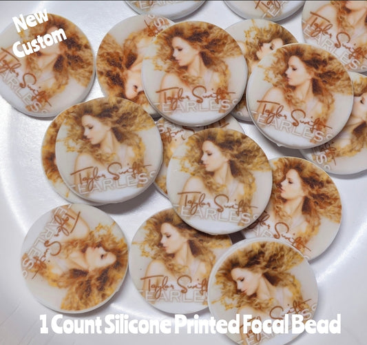 DIY Focal Bead 1 Count Craft Supplies Taylor Swift Custom