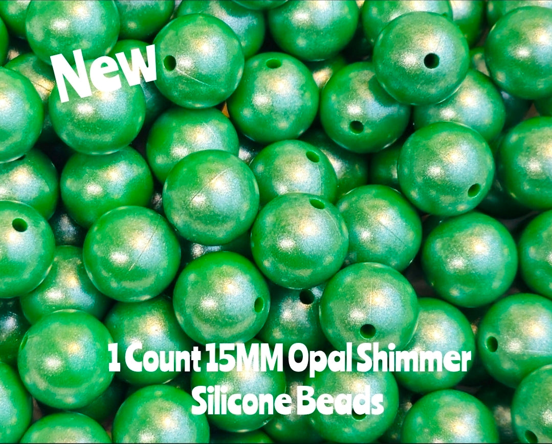 New 15mm 1 Count DIY Silicone Solid OPAL Christmas Green Craft Supplies & ACCESSORIES