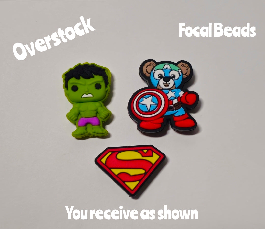 Overstock 3 Count Focal Bead Set As Shown