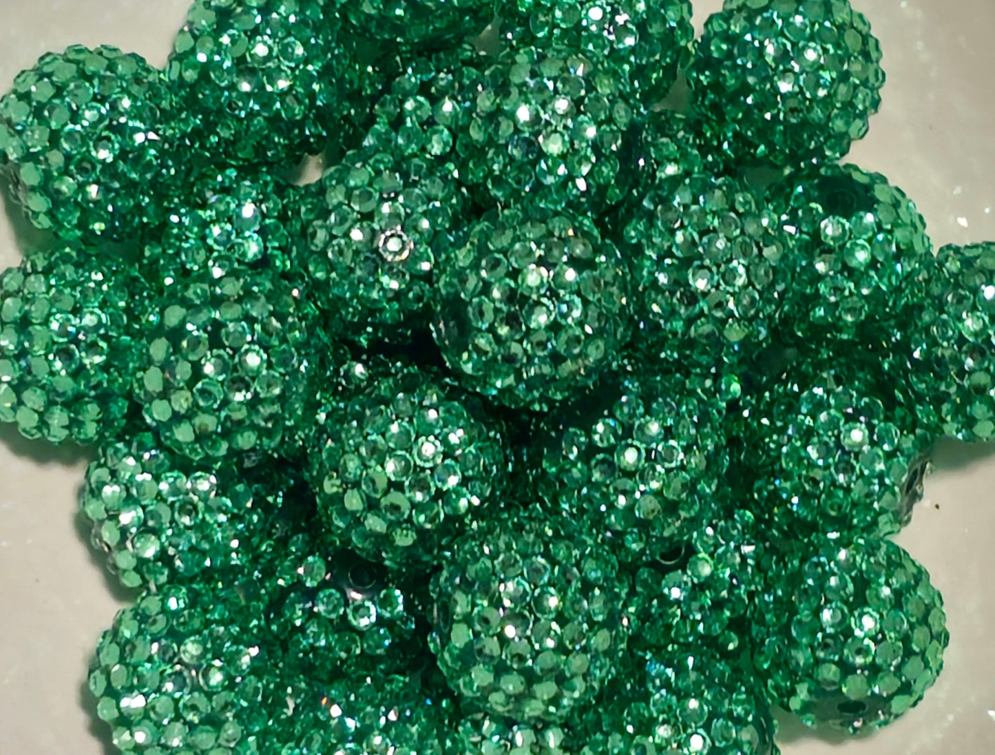 1 Count 20MM Acrylic Rhinestone Fancy Beads