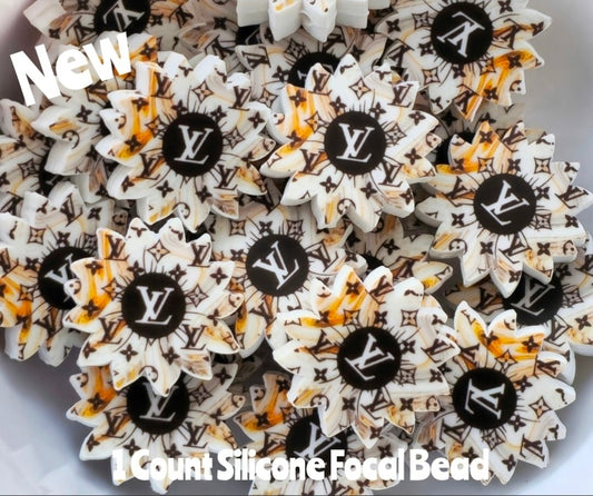 New 1 Count Focal Bead Shop Created Made Designer Flowers