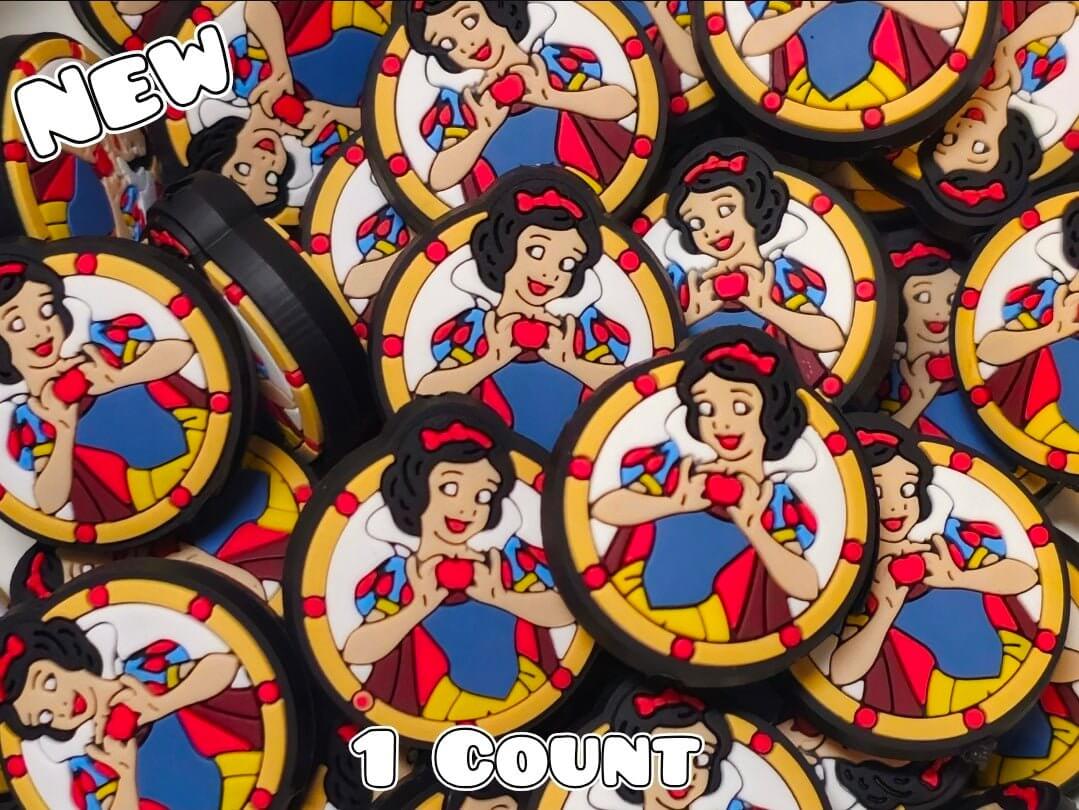 New 1 Count Focal Bead Snow White