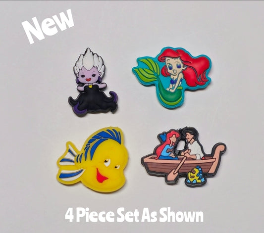NEW Character DIY Focal Bead 4 Count Craft Supplies Mermaid