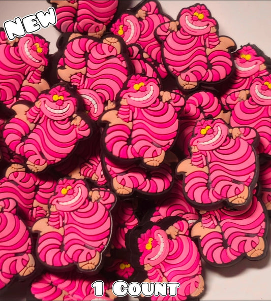 New 1 Count Focal Bead Cheshire Pink Cat