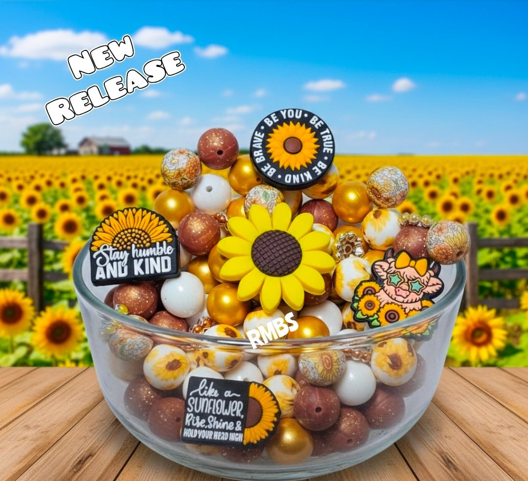 New Ultimate Mix 40 Count Limited Edition Shop Created Bead Mix Sunflower Cows