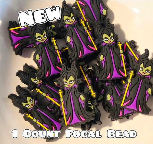 1 Count Focal Bead Character Maleficent
