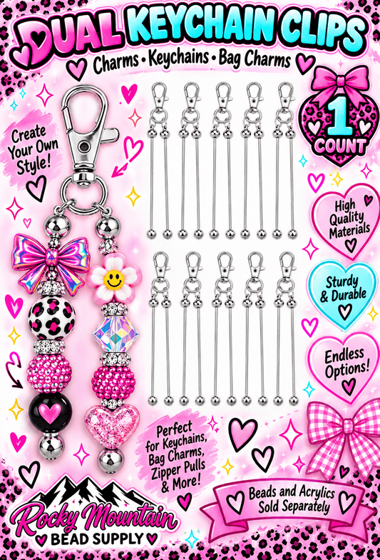 1 Count Deluxe DULE 2 bars keychain clip  multiples uses