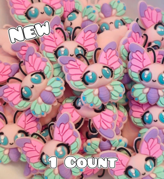 New 1 Count Focal Bead 3D Butterfly