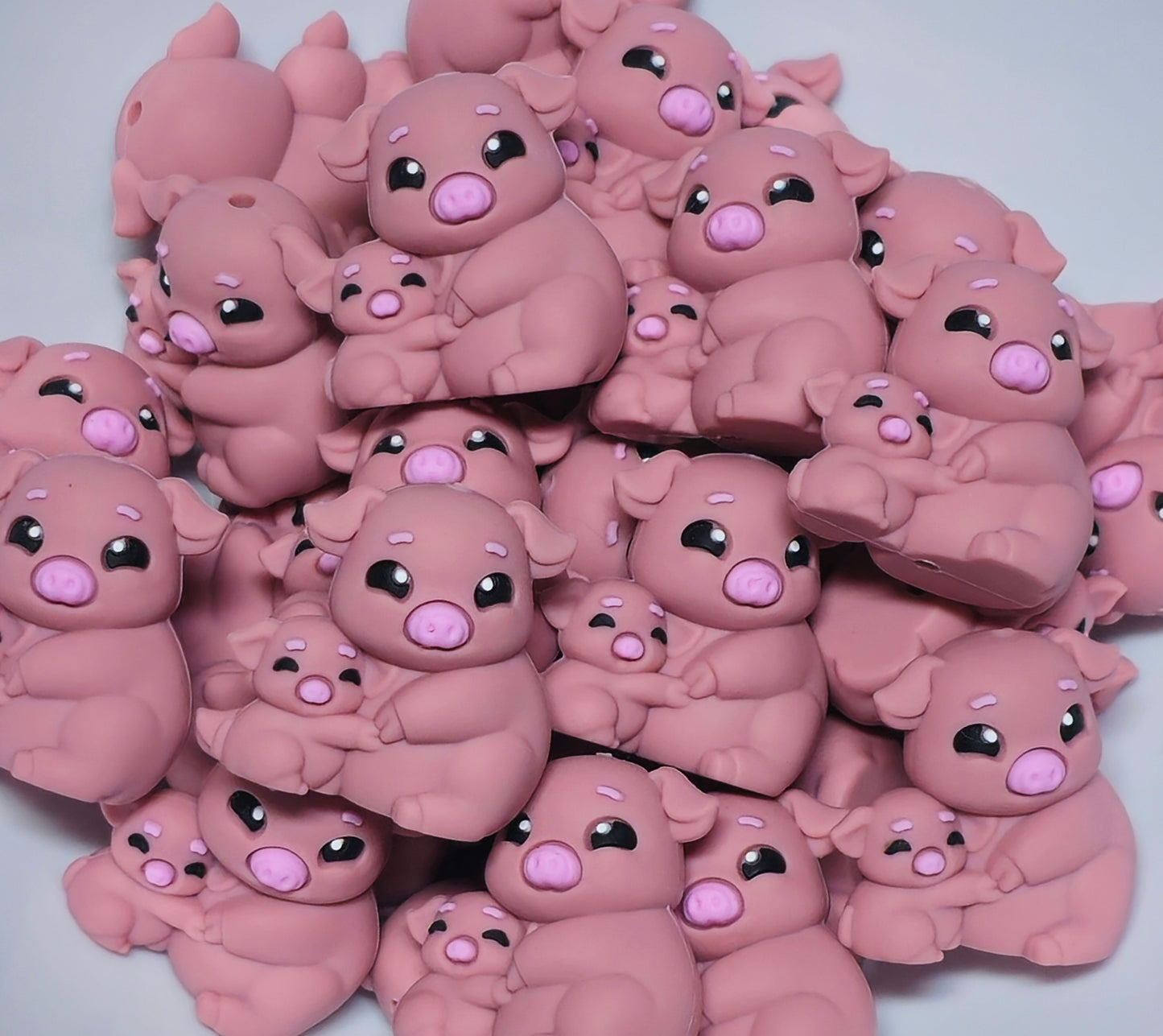 DIY Focal Bead 1 Count Craft Supplies Animals 3D Pigs Cow Bears