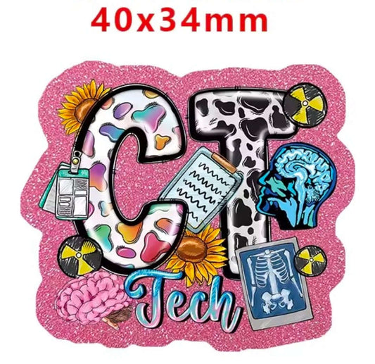 New 1 Count Glitter Acrylic Flatback Multiple Uses Acrylic Craft Supplies