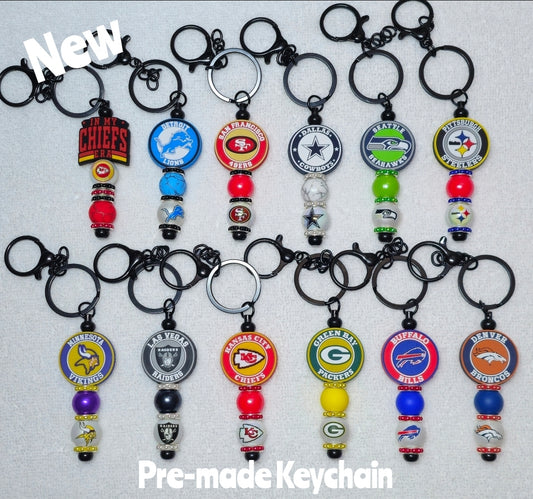Completed Keychains Football Teams