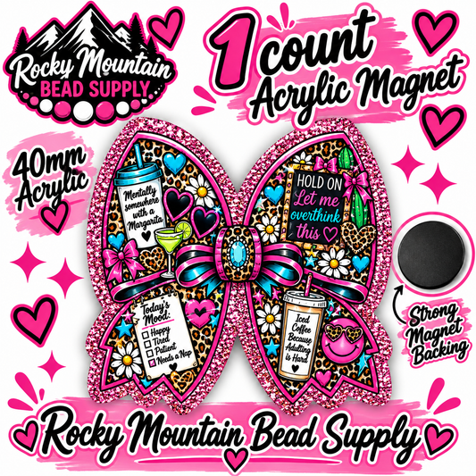 New 1 Count Completed Exclusive Design Wholesale Acrylic Flatback Magnet 🧲