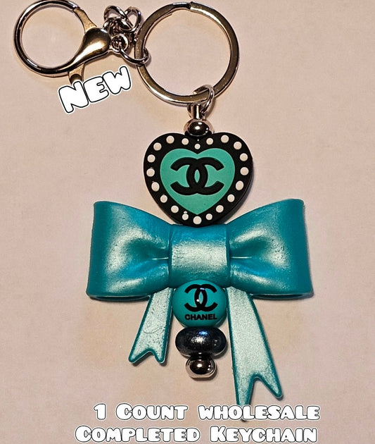 Wholesale 1 Count Beadable Keychain