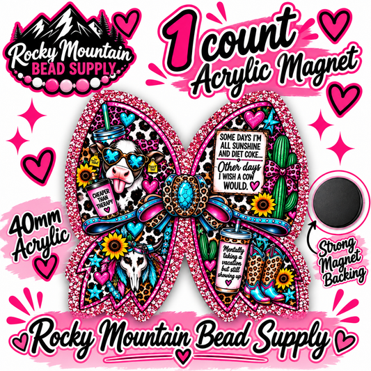 New 1 Count Completed Exclusive Design Wholesale Acrylic Flatback Magnet 🧲