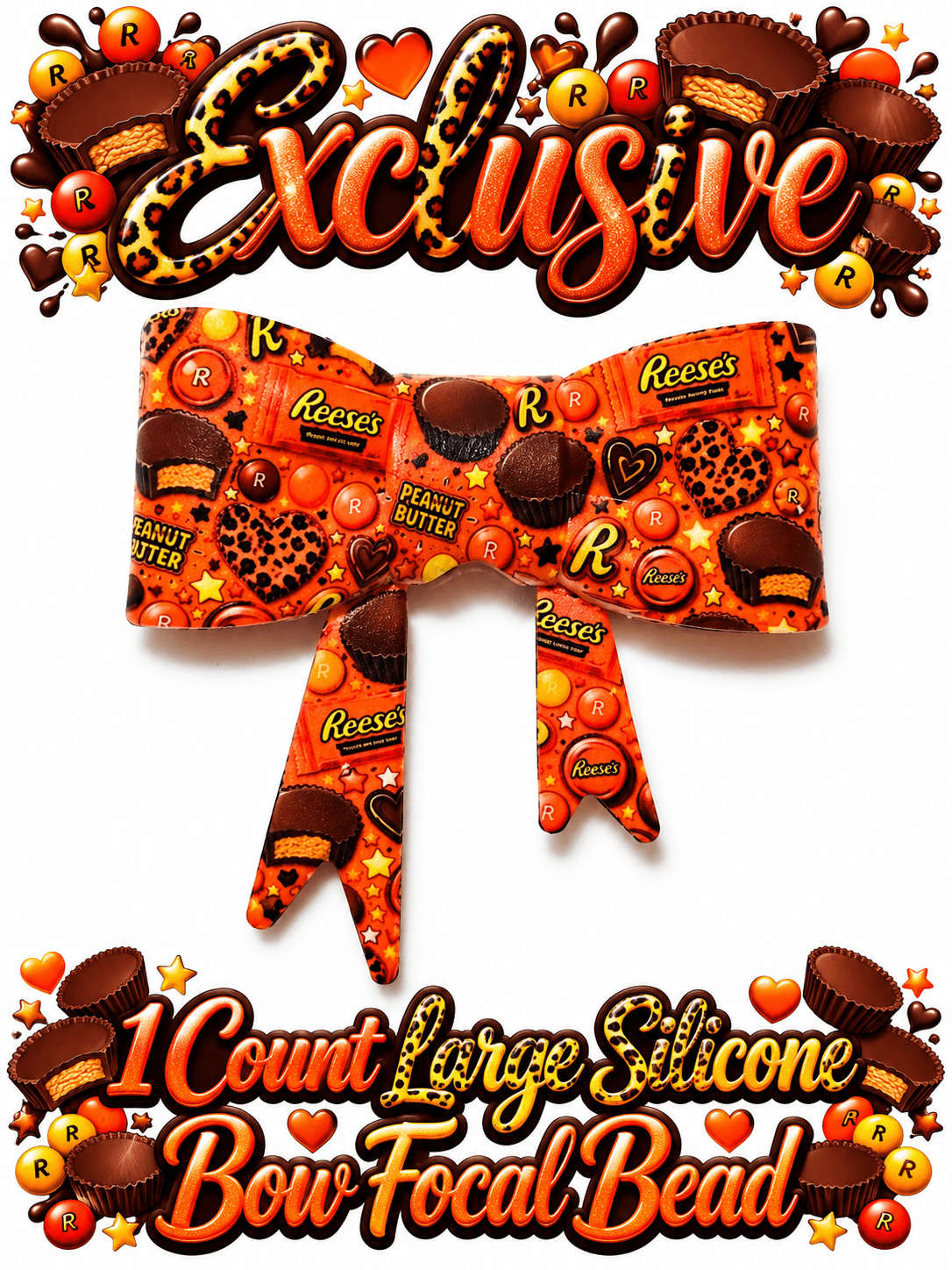 New Shop Exclusive 1 Count Large Silicone Bow RECEES