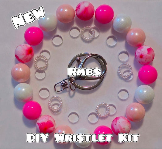 New 1 Count DIY Deluxe Beadable Wristlet Kit