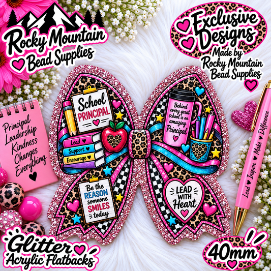 Shop Exclusive 1 Count Custom Exclusive Glitter Acrylic Flatback 40mm