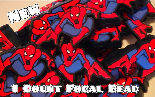1 Count Focal Bead Character Spiderman