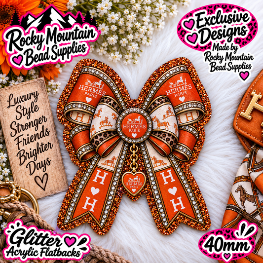 Shop Exclusive 1 Count Custom Exclusive Glitter Acrylic Flatback 40mm