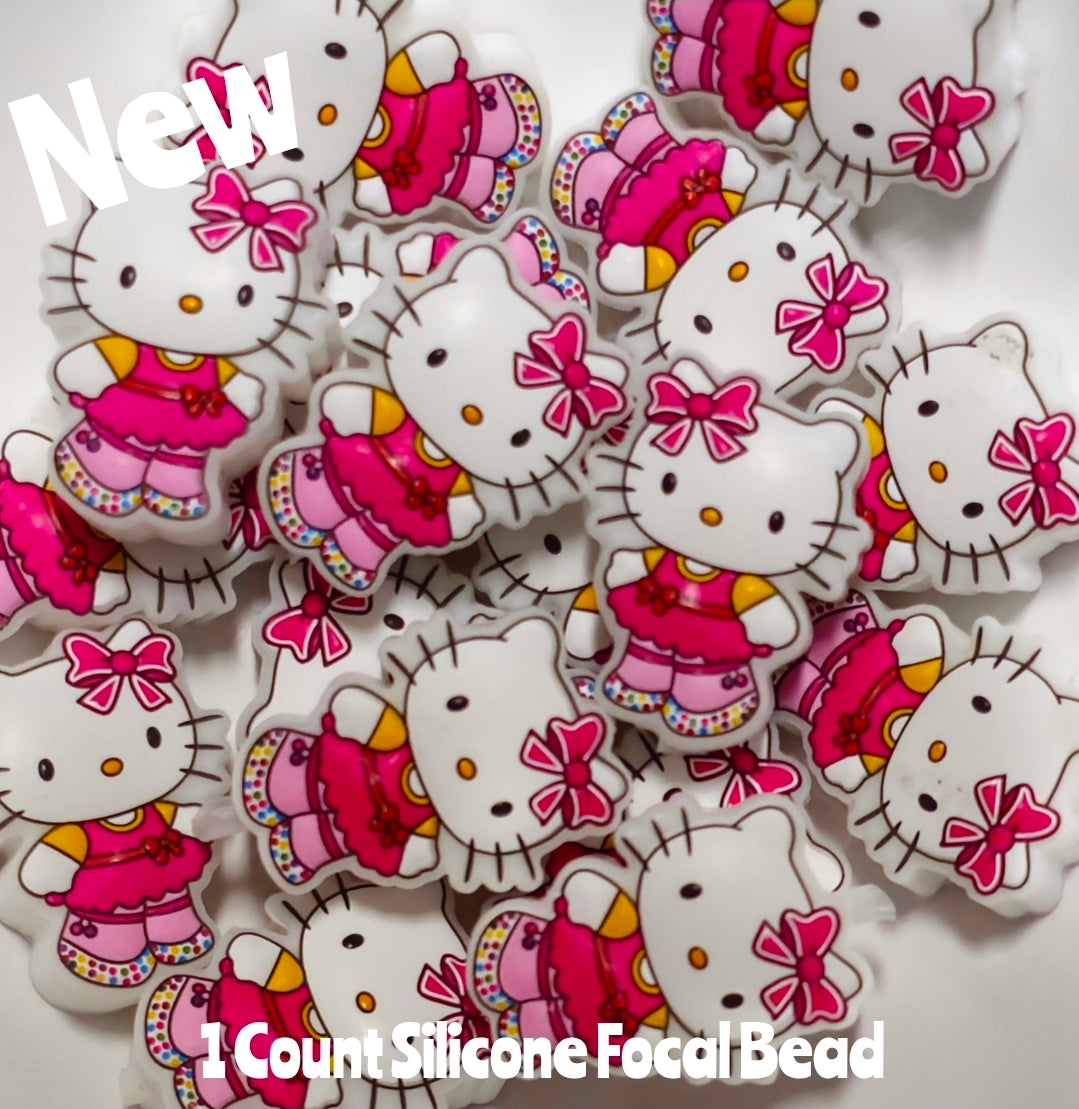 New Hello Kitty Focal Beads 1 Count DIY Bead Supplies