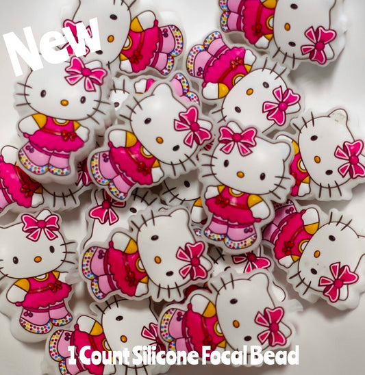 New Hello Kitty Focal Beads 1 Count DIY Bead Supplies