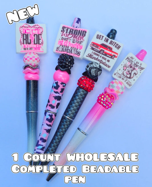 Wholesale 1 Count Beadable Pens Sassy Sarcastic